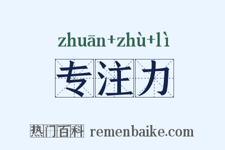 专注力是什么意思的图片